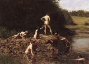 Thomas Eakins Swimming Norge oil painting reproduction